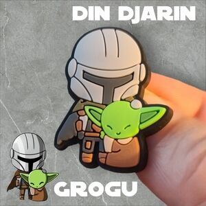 BOGO!! BUNDLE For Discount!!!    Brand New Grogu and Din Djarin Croc Charm